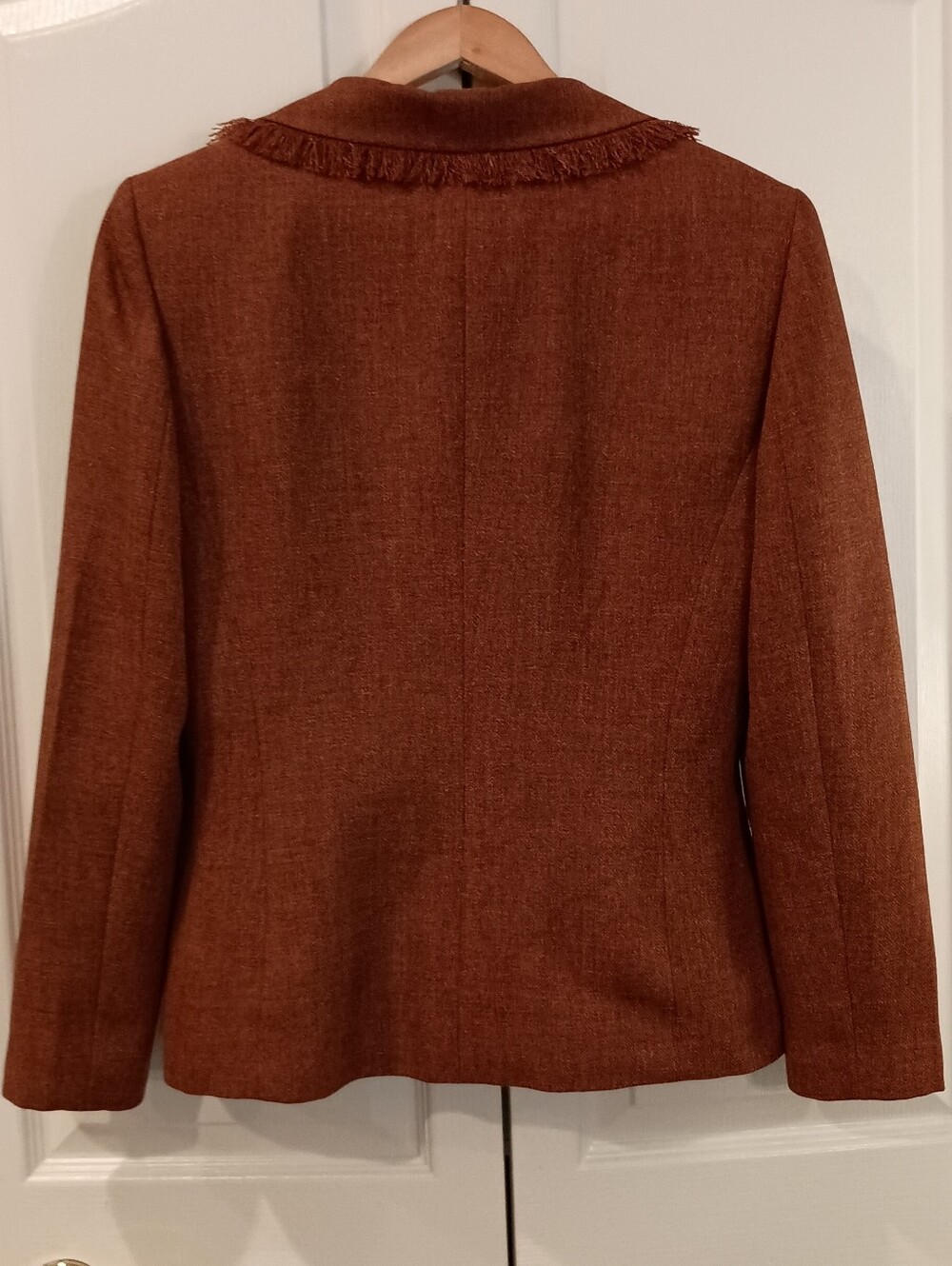 Worthington Rust Fringe-Trim Blazer - Picture 7 of 8